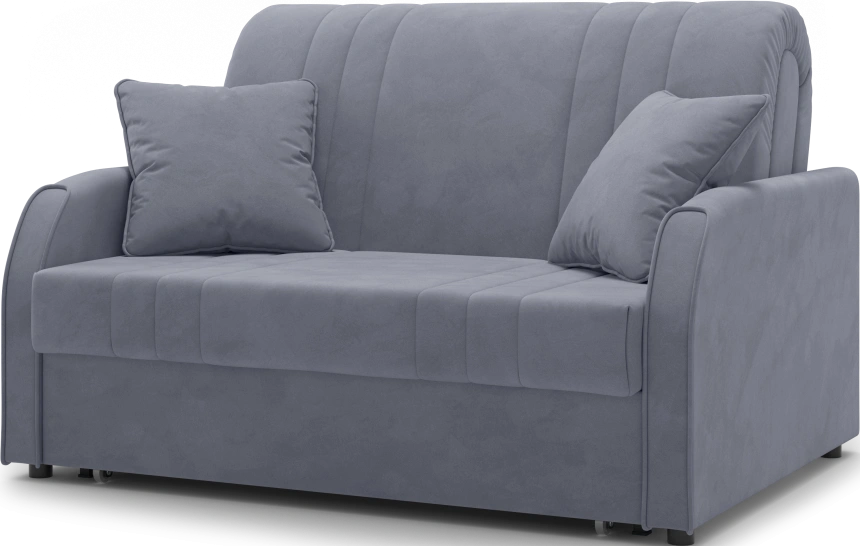 ​Диван прямой Турин 120, модель 053, Velutto 32 (темно-серый)