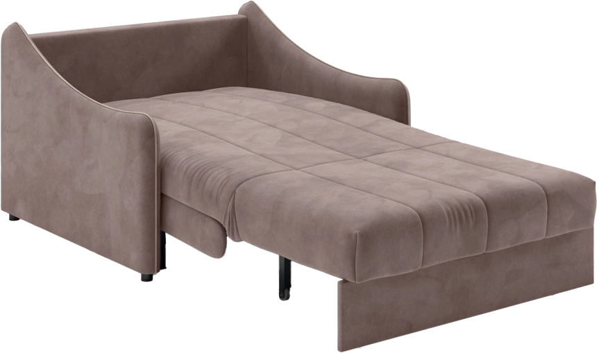 ​Диван прямой Дели 120, модель 032, Ultra Stone​ / Ultra Sand​ (коричневый​)