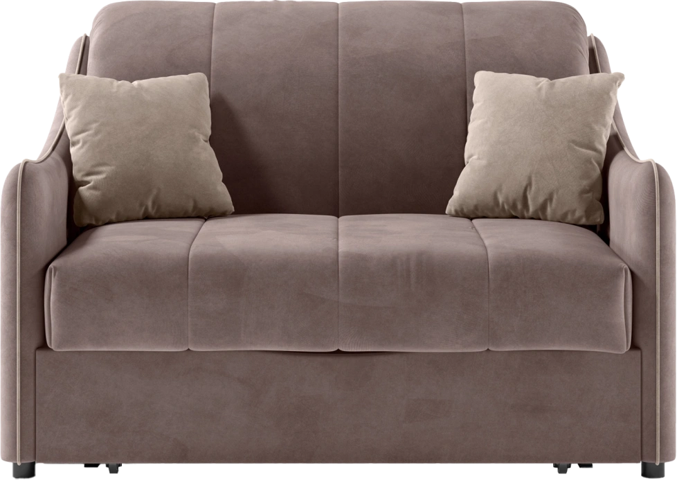 ​Диван прямой Дели 120, модель 032, Ultra Stone​ / Ultra Sand​ (коричневый​)