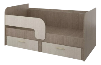 Кровать Юта, 160x80 Крослайн карамель/Латте