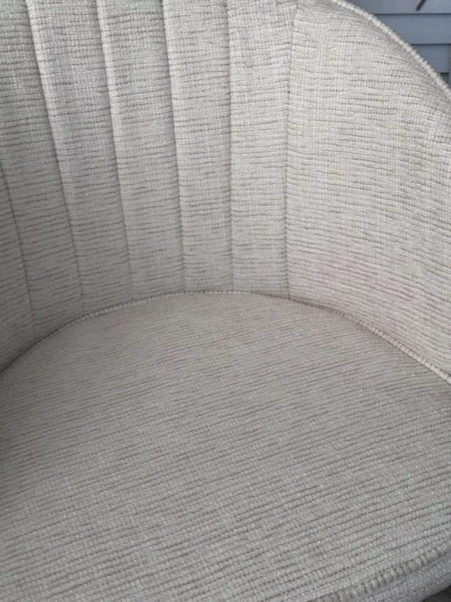 Стул Diana, мягкий, Modica-40 бежево-белый, ткань, золотой каркас