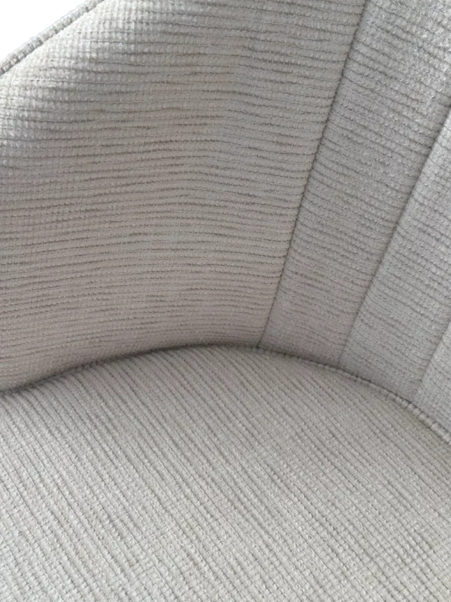 Стул Diana, мягкий, Modica-40 бежево-белый, ткань, золотой каркас