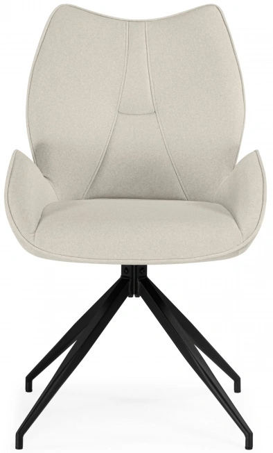 Стул Miranda 360, мягкий, поворотный, beige / black