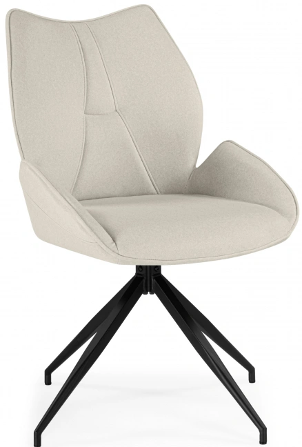 Стул Miranda 360, мягкий, поворотный, beige / black