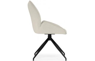 Стул Miranda 360, мягкий, поворотный, beige / black