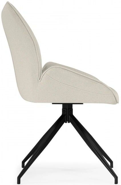 Стул Miranda 360, мягкий, поворотный, beige / black