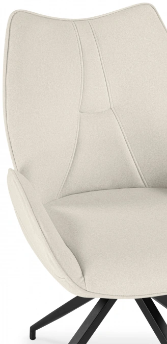 Стул Miranda 360, мягкий, поворотный, beige / black