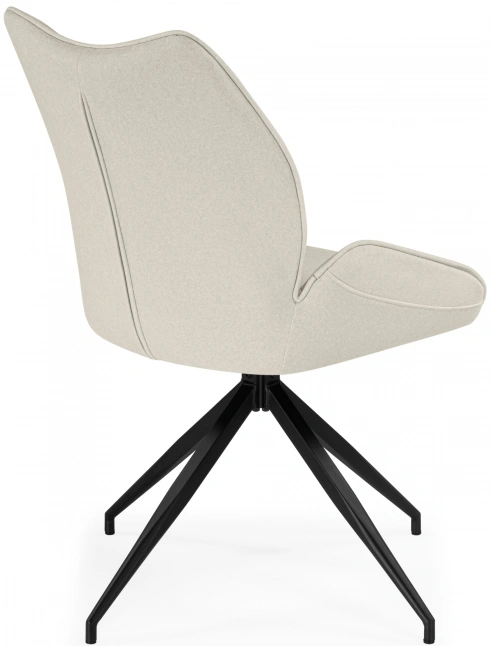 Стул Miranda 360, мягкий, поворотный, beige / black