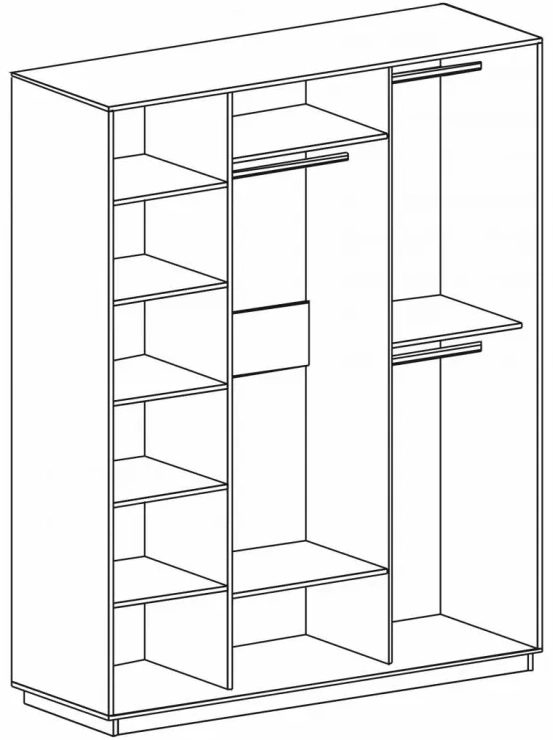 Шкаф-купе Леон 2, с фотопечатью на стекле 