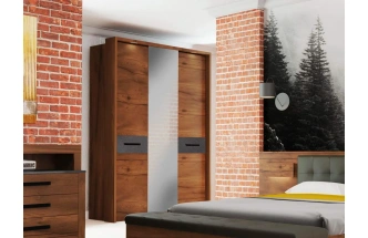 Спальный гарнитур Глазго, композиция #2, металл бруклин / таксония