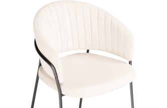 Стул Лео, бежевый brandy light 2 / черный