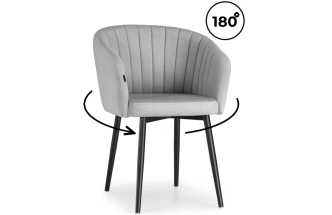 Стул Моншау, крутящийся 180, velutto 52 / чёрный