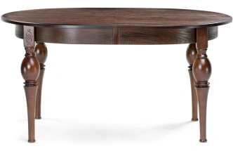 Обеденный раздвижной стол Авилла, 150(200)х110х77, орех темный / орех