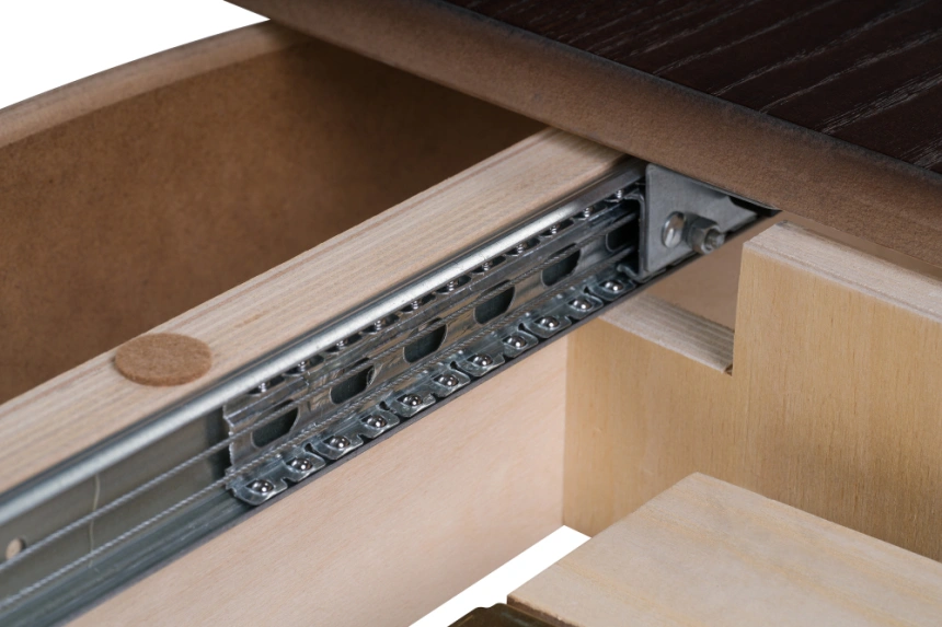 Обеденный раздвижной стол Авилла, 150(200)х110х77, орех темный / орех