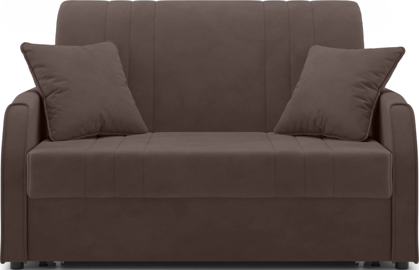 ​Диван прямой Турин 120, модель 053, Velutto 23 (коричневый)