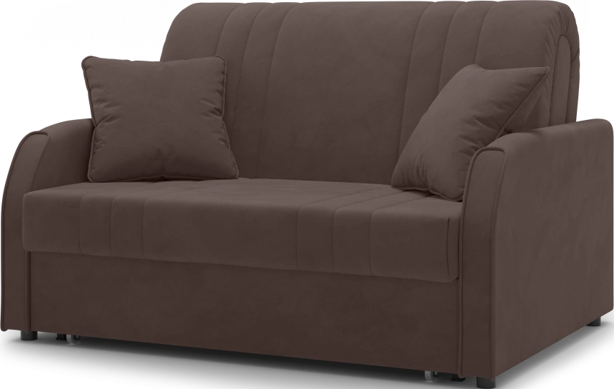 ​Диван прямой Турин 120, модель 053, Velutto 23 (коричневый)