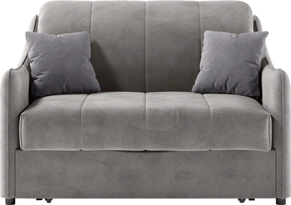 ​Диван прямой Дели 120, модель 032, Ultra Dove​ / Ultra Grey​ (бежевый)