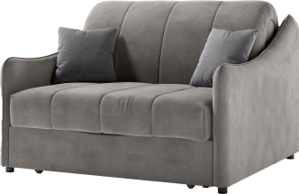 ​Диван прямой Дели 120, модель 032, Ultra Dove​ / Ultra Grey​ (бежевый)