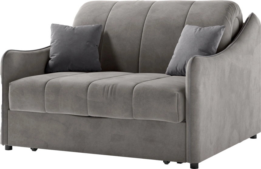 ​Диван прямой Дели 120, модель 032, Ultra Dove​ / Ultra Grey​ (бежевый)