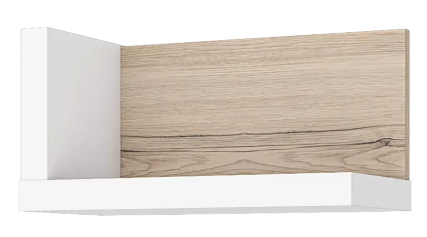 Полка настенная Венето, Дуб санремо / Белый