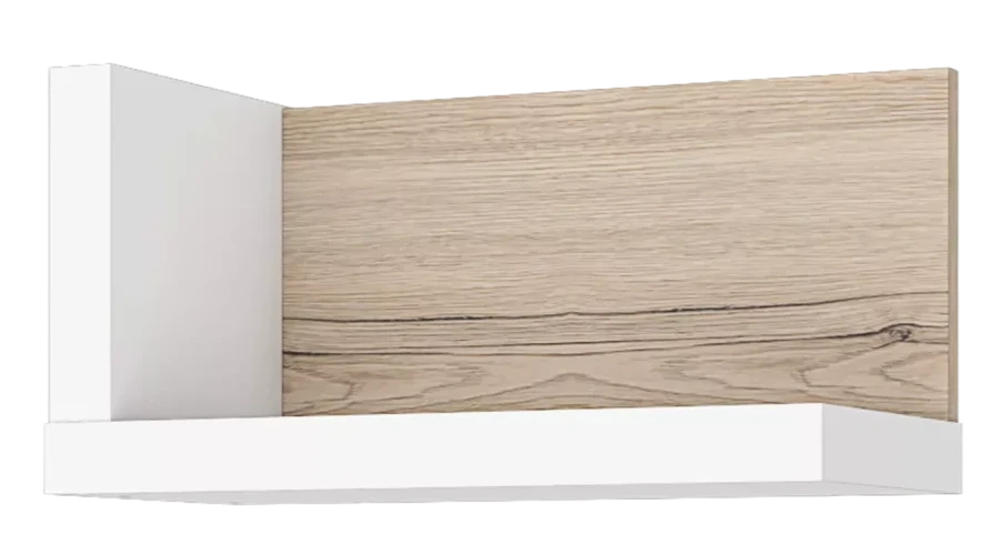 Полка настенная Венето, Дуб санремо / Белый