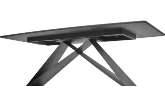 Кухонный стол Марсель 220, Ritcher Dove Amadeus, керамика, Черный каркас