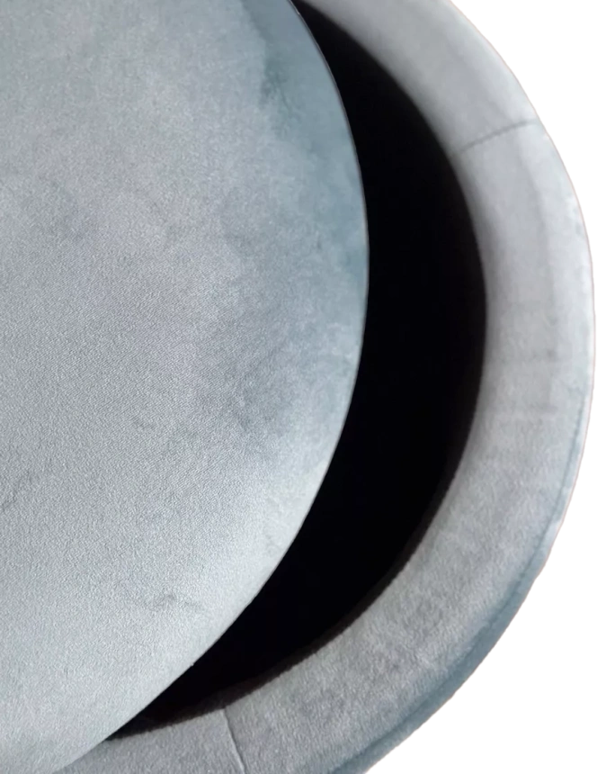 Пуф Фред, бирюзовый BM-88, велюр / золотой каркас