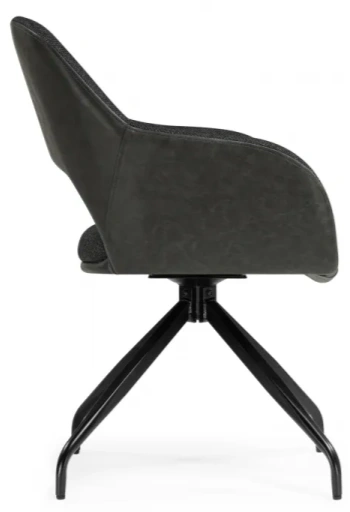 Стул Memfis, поворотный, графит / чёрный