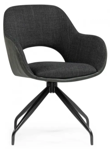 Стул Memfis, поворотный, графит / чёрный