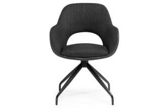 Стул Memfis, поворотный, графит / чёрный
