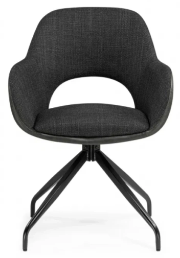 Стул Memfis, поворотный, графит / чёрный