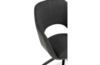 Стул Memfis, поворотный, графит / чёрный
