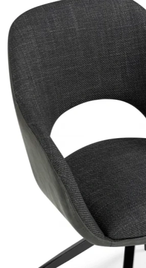Стул Memfis, поворотный, графит / чёрный