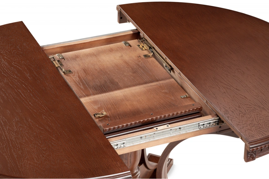 Кухонный раздвижной стол Нозеан, миланский орех