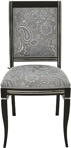 Стул Сибарит-2, деревянный, базар 149-2, жаккард, каркас черный с серебром