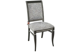 Стул Сибарит-2, деревянный, базар 149-2, жаккард, каркас черный с серебром