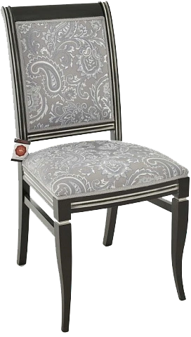 Стул Сибарит-2, деревянный, базар 149-2, жаккард, каркас черный с серебром