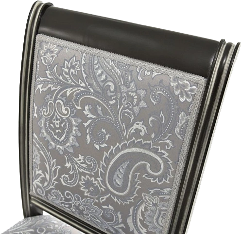 Стул Сибарит-2, деревянный, базар 149-2, жаккард, каркас черный с серебром