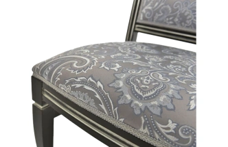 Стул Сибарит-2, деревянный, базар 149-2, жаккард, каркас черный с серебром