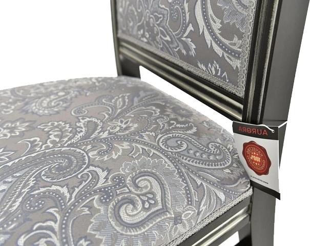 Стул Сибарит-2, деревянный, базар 149-2, жаккард, каркас черный с серебром