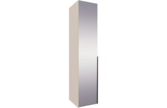 Шкаф одностворчатый Луара 2, распашной с зеркалом, кашемир серый