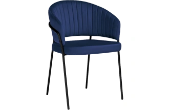 Стул Лео, синий brandy light 8 / черный