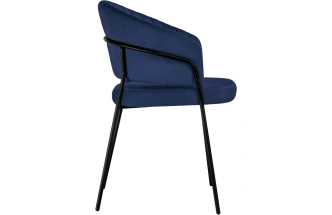 Стул Лео, синий brandy light 8 / черный