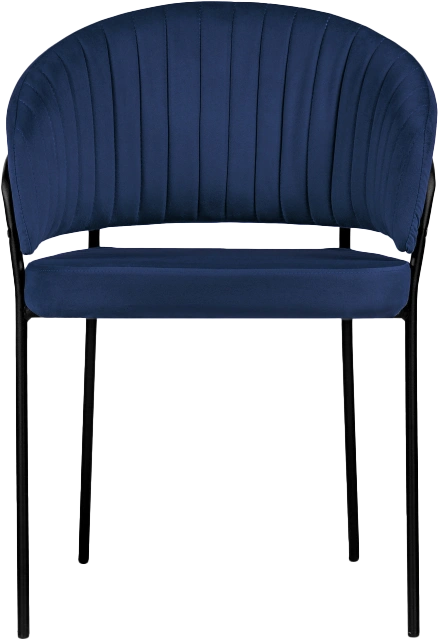 Стул Лео, синий brandy light 8 / черный