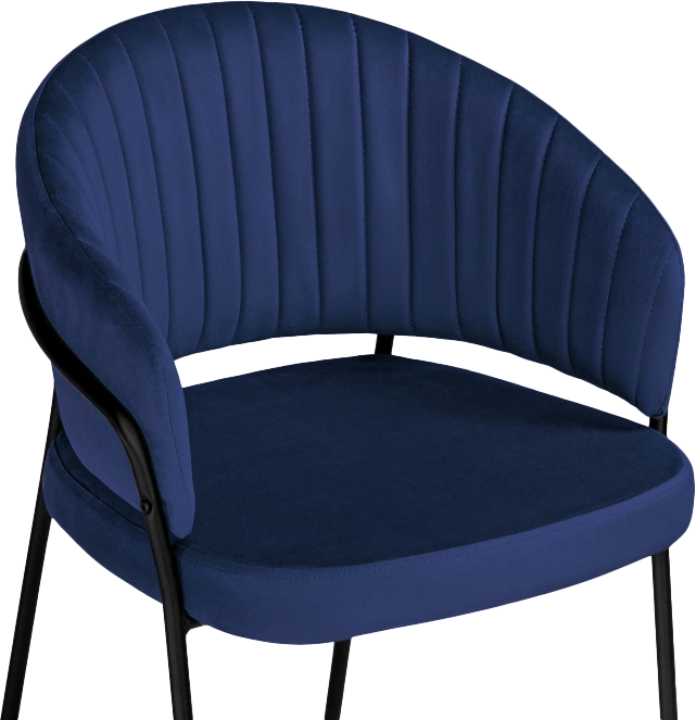 Стул Лео, синий brandy light 8 / черный
