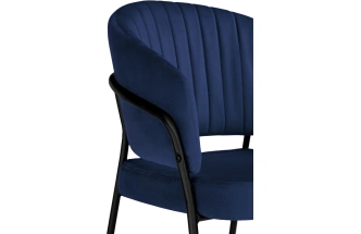 Стул Лео, синий brandy light 8 / черный