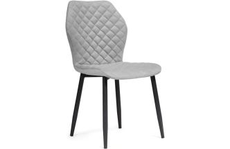 Стул Софи, мягкий, светло-серый / черный