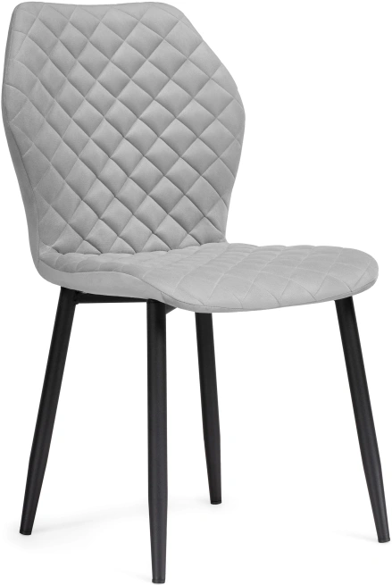 Стул Софи, мягкий, светло-серый / черный
