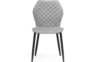 Стул Софи, мягкий, светло-серый / черный