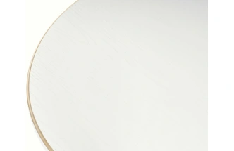 Обеденный раздвижной стол Авилла, 150(200)х110х77, молочный / золото